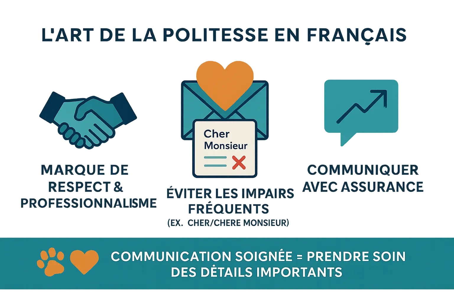 Illustration sur l'art de la politesse en français